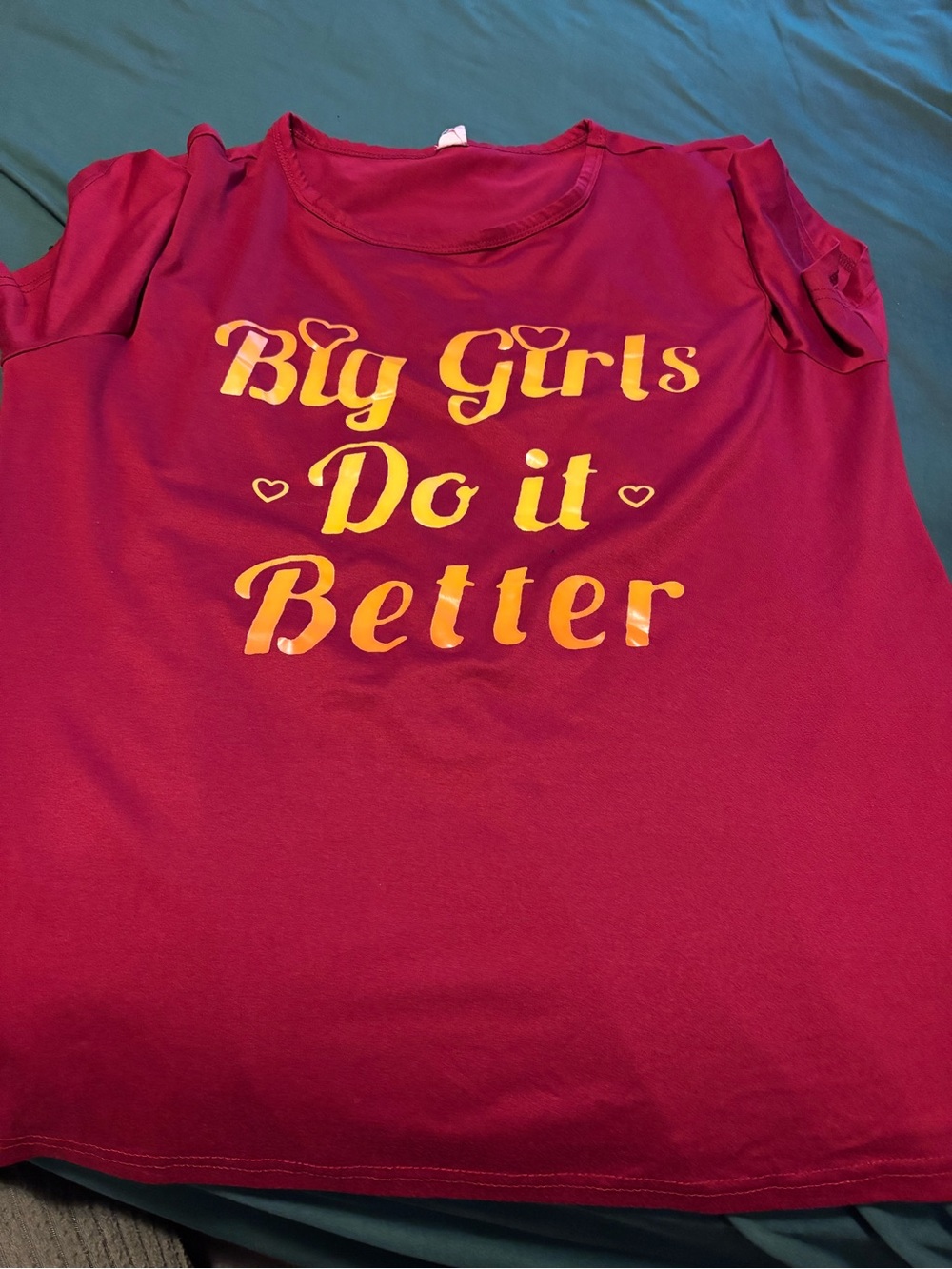 Magenta women’s Graphic Tee - "Big Girls Do It Better"